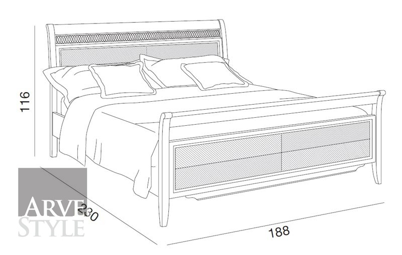 Letto Capri L 180